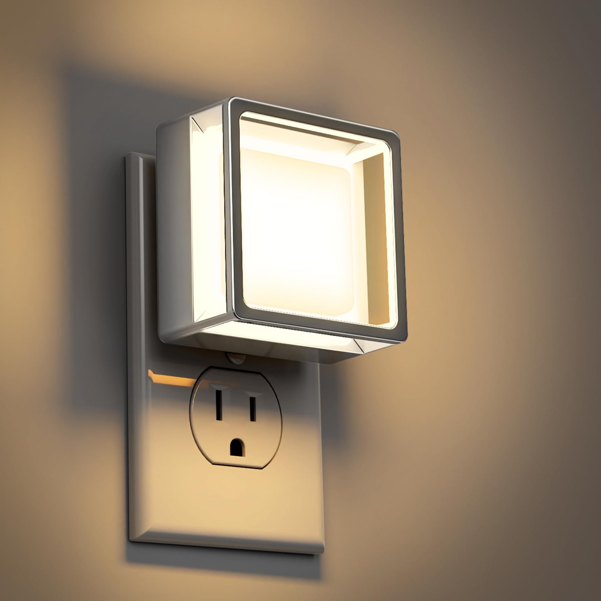 DORESshop LED Night Light, Night Lights Plug Into Wall [2 Pack] with Dusk-to-Dawn Sensor, Dimmable Nightlights, Adjustable Brightness for Bathroom, Hallway, Bedroom,Kids Room,Stairway,Soft White