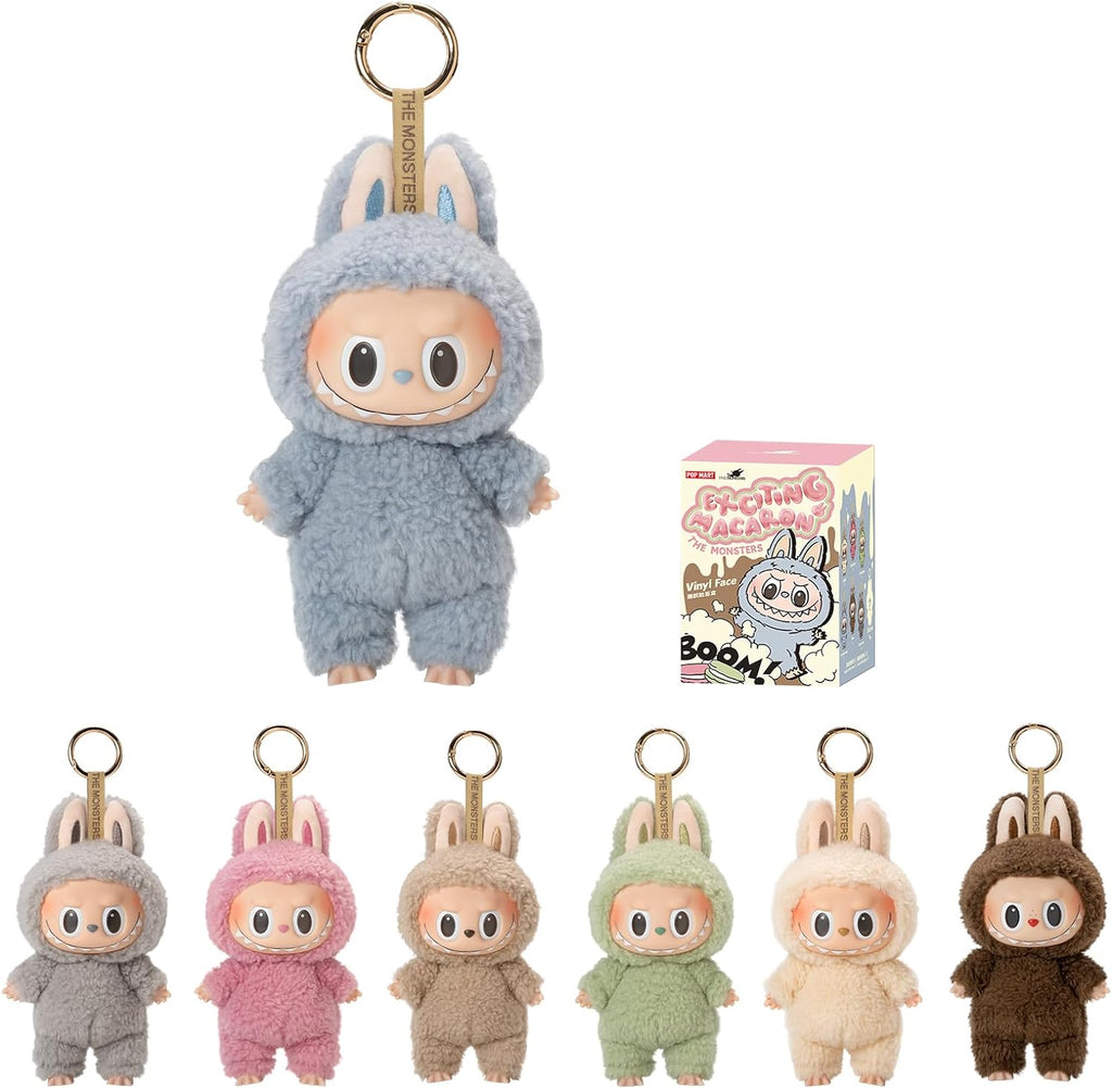 POP MART The Monsters - Tasty Macarons Vinyl Face Blind Box, Random Design Action Figures Collectible Toys Home Decorations, Single Box