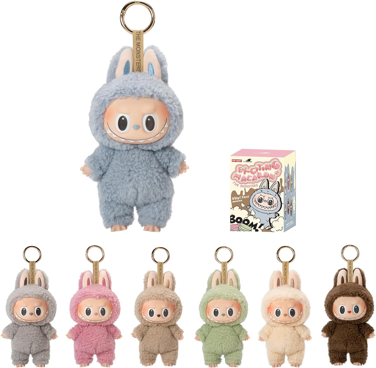 POP MART The Monsters - Tasty Macarons Vinyl Face Blind Box, Random Design Action Figures Collectible Toys Home Decorations, Single Box