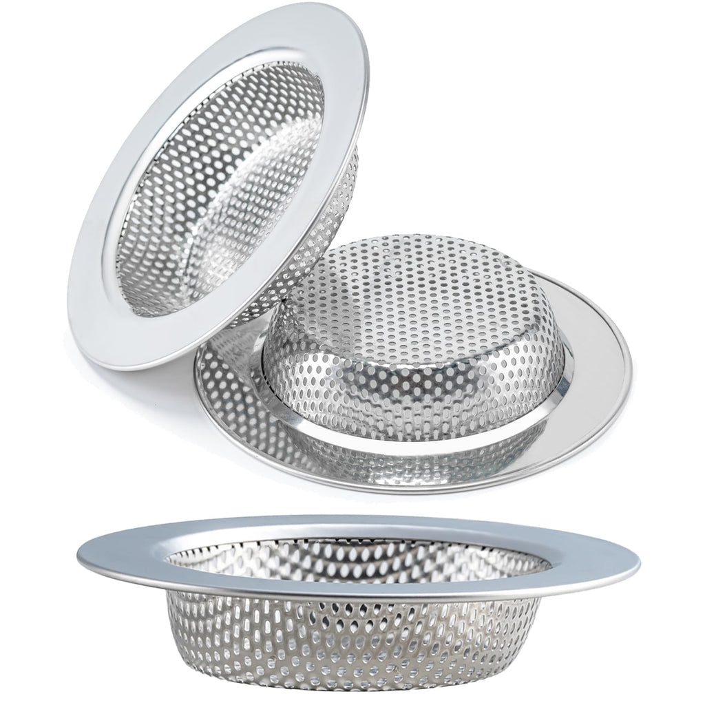 2 Pcs Sink Strainer for Most Kitchen Sink Drain Basket, Upgraded Double-Layer Safe Design Kitchen Sink Strainer (Outer Diameter 4.5 Inch)