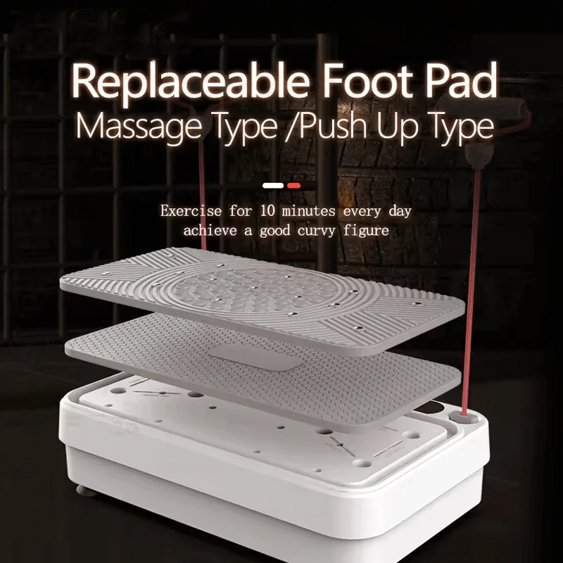 Fitness Body Vibration Plate Abs Material Workout Fitness Fat Vibrator Platform - Image 3