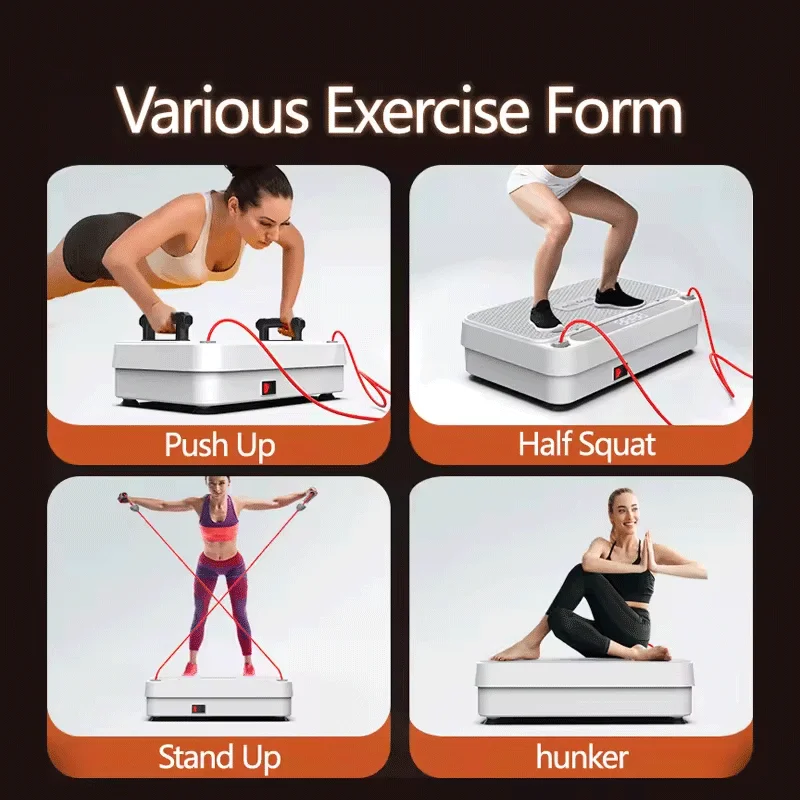 Fitness Body Vibration Plate Abs Material Workout Fitness Fat Vibrator Platform - Image 4